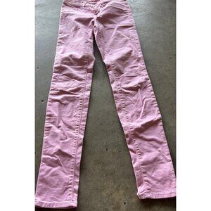 J Brand Skinny Leg Slipper Denim Jeans Women's Size 25 Pink Low Rise Medium Wash
